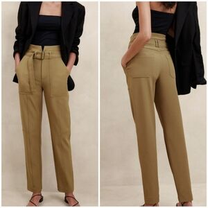 Banana Republic, BR Standard Refined Utility Belted Pant Whiskey Brown Size 8